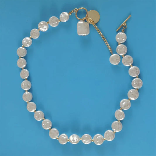 Japanese And Korean Light Luxury High Quality Shaped Pearl Necklace