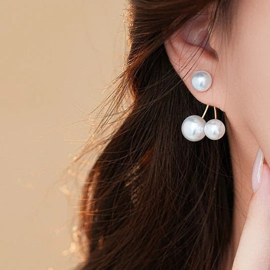 Retro Creative Women's Pearl Cherry Earrings