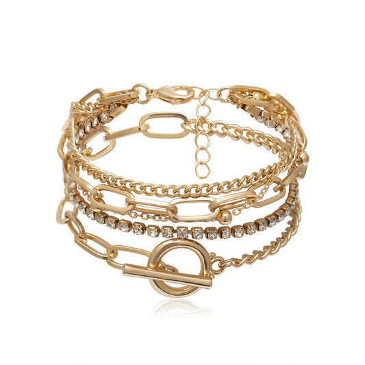Simple Geometric OT Buckle All-match Necklace